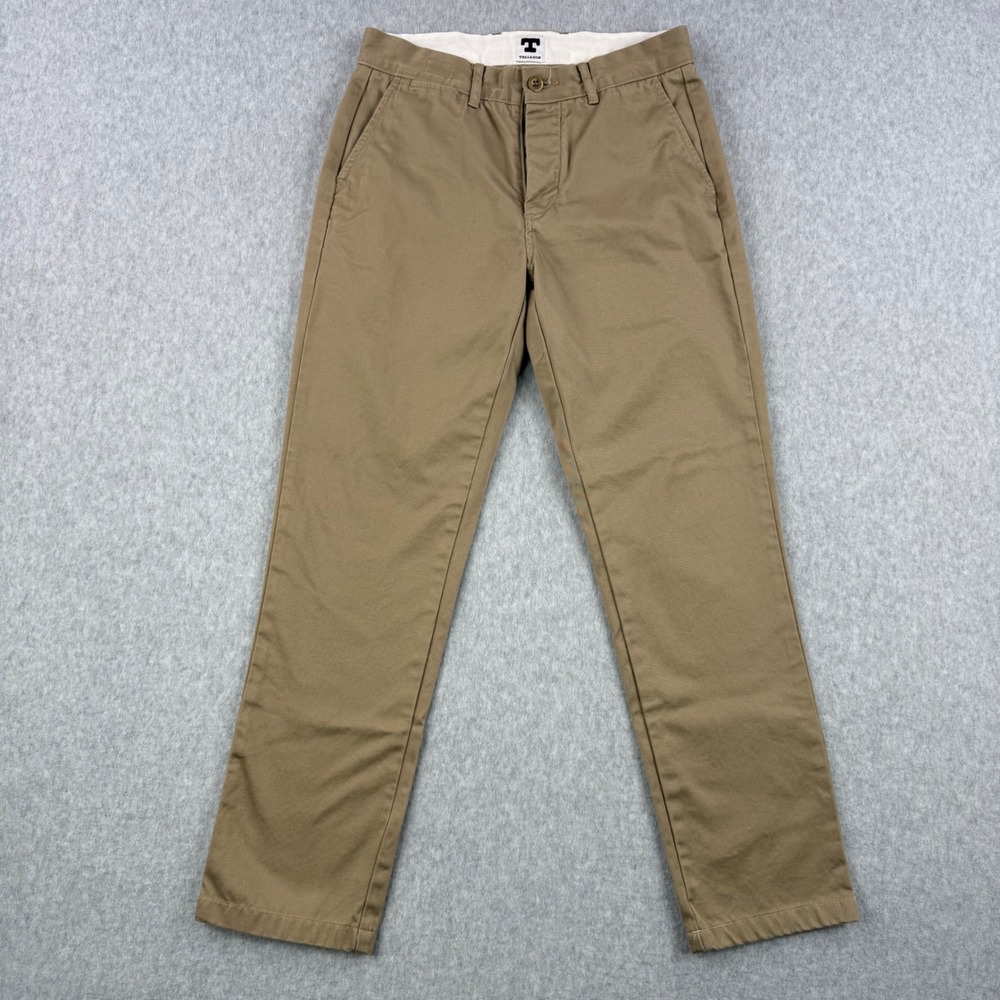 Tellason Pants Mens‎ 29x28 Brown Button Fly Japanese Fabric Field Made in USA